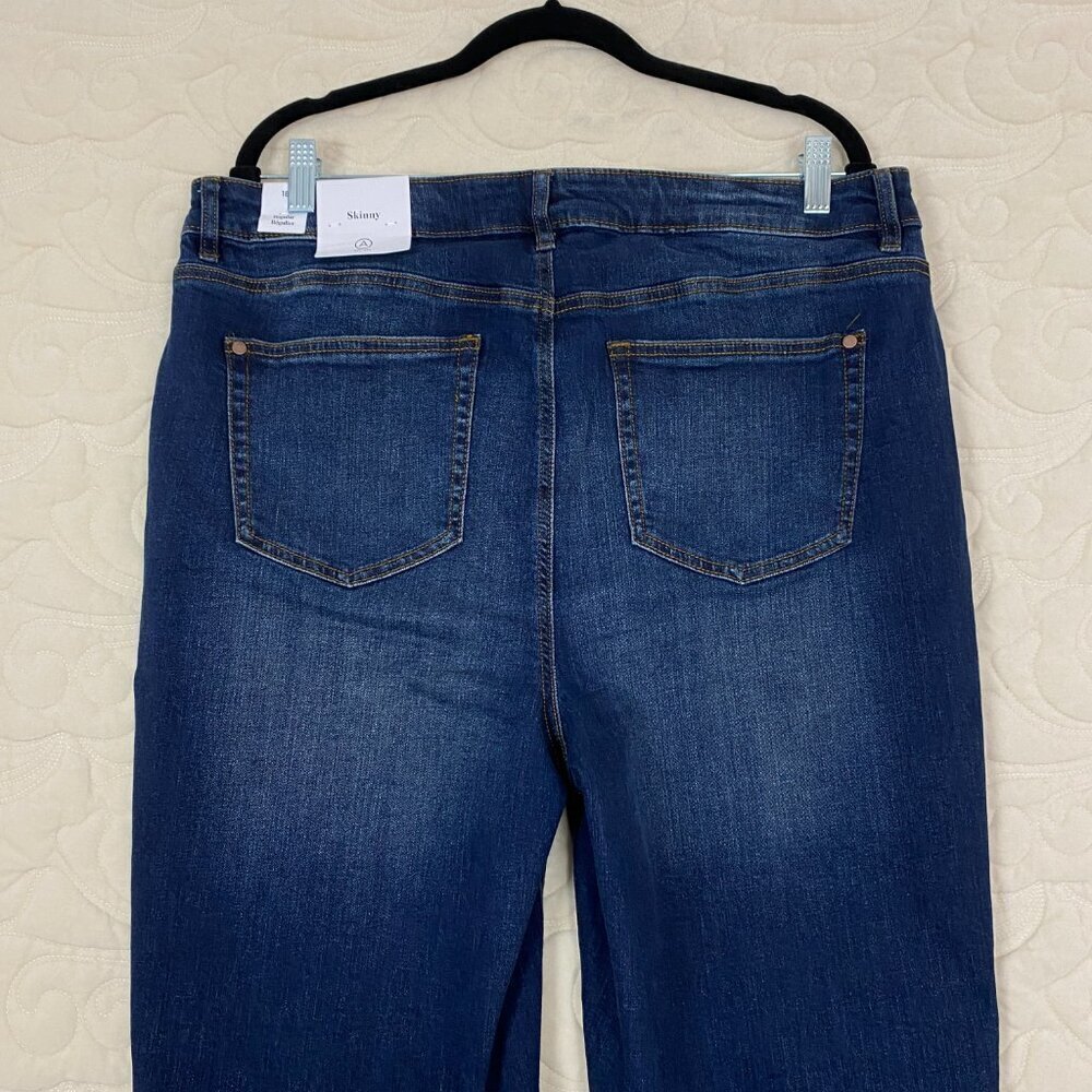NEW Addition Elle Skinny Blue Jeans Size 18 Regular - Picture 5 of 12